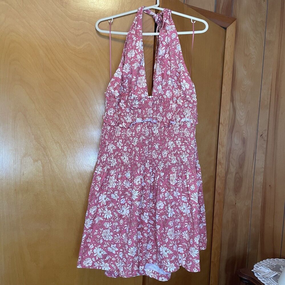 J. Crew πΊ HOST PICK πΊ Floral Halter Mini Dress - Pink - Picture 2 of 14